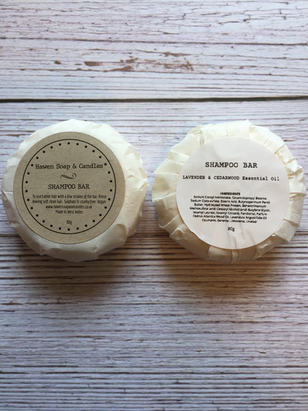 Syndet Shampoo Bar - Lavender & Cedarwood Essential Oil